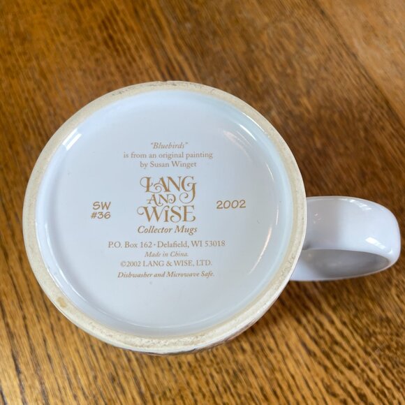 "Bluebirds" Lang and Wise Coffee Cup Mug 2002 #SW 36 - Picture 6 of 6